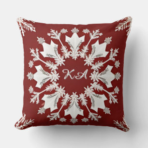 Christmas Snowflake Design Cushion