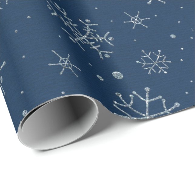 Christmas Snowflake Design Wrapping Paper (Roll Corner)