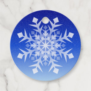 Christmas Snowflake Favour Tags