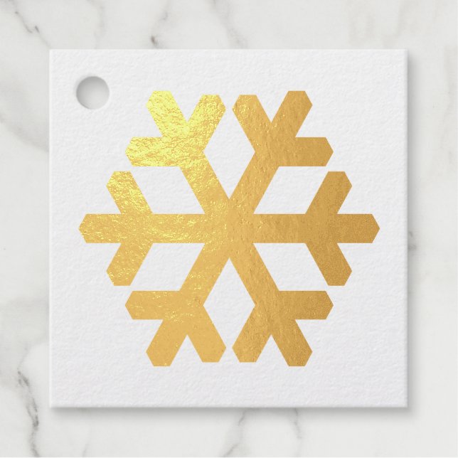 Christmas snowflake favour tags (Front)