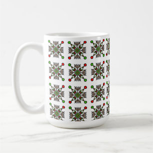 Christmas Snowflake Mandala Coffee Mug