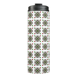 Christmas Snowflake Mandala Thermal Tumbler
