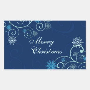 Christmas Snowflake Merry Christmas Stickers