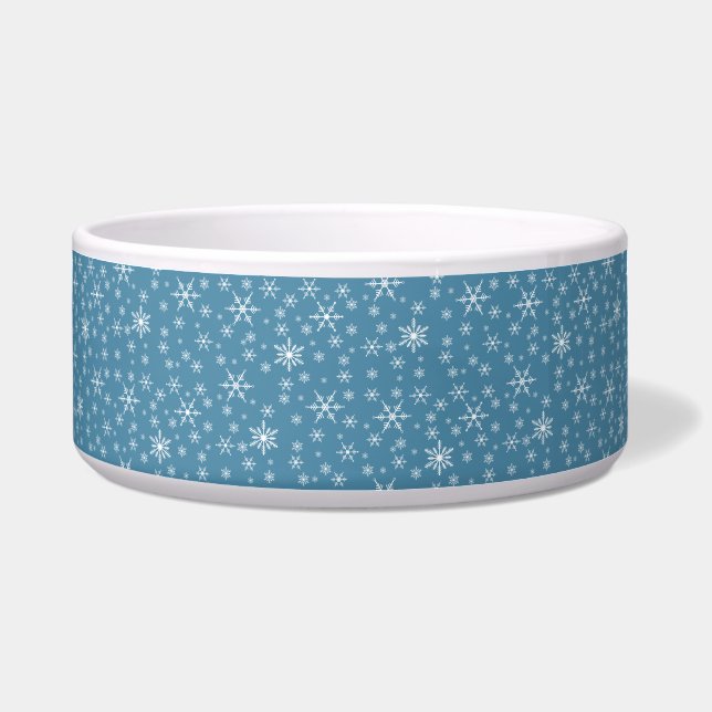 Christmas Snowflake On Blue (Front)