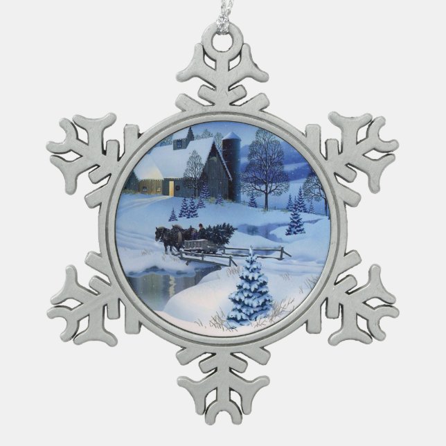 Christmas Snowflake Ornament (Front)