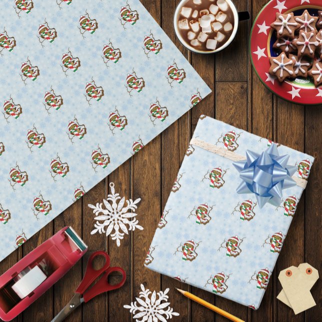 Christmas Snowflake Owl Wrapping Paper (Creator Uploaded)