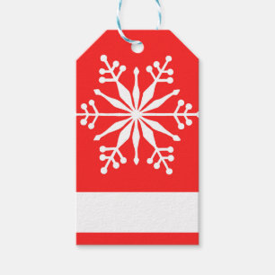 Christmas Snowflake Pattern. Gift Tag