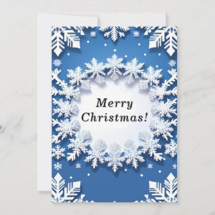 Christmas Snowflake Pattern Invitation