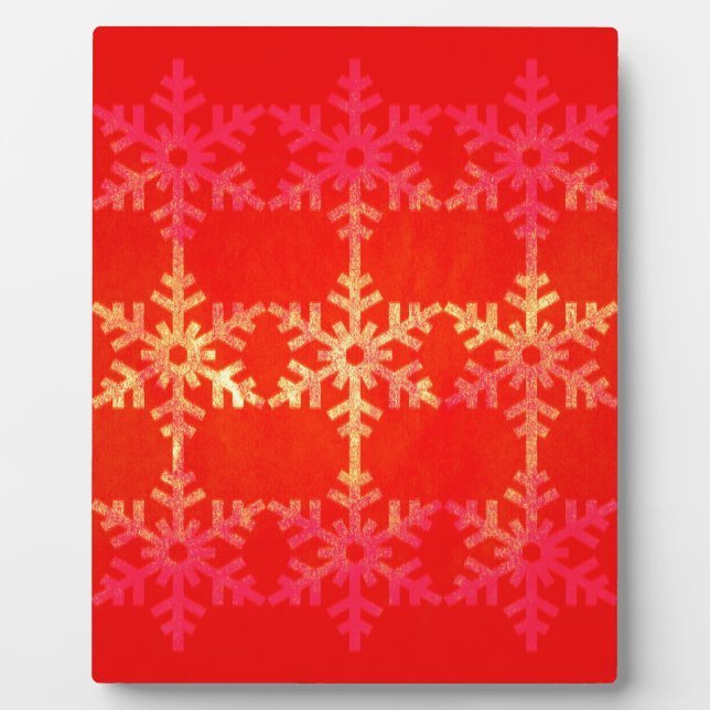 Christmas snowflake pattern plaque (Front)