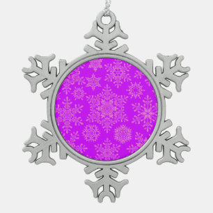Christmas Snowflake Pewter Christmas Ornament