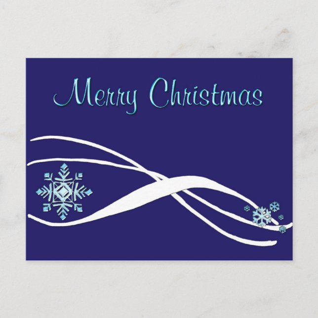 Christmas Snowflake Postcard (Front)