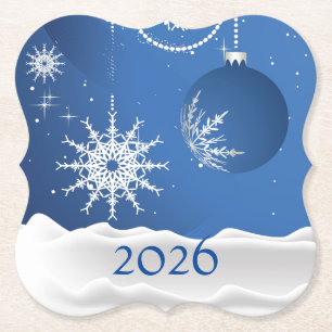 Christmas Snowflake, Snow Coaster 2025 Add Name