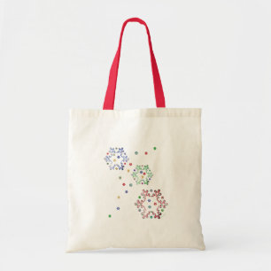 Christmas Snowflake Stars Tote Bag