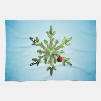 Christmas Snowflake - Stylish Winter Holidays Tea Towel