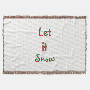 Christmas snowflake throw blanket