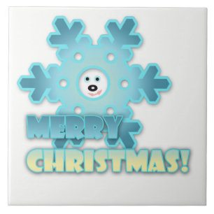 Christmas snowflake tile