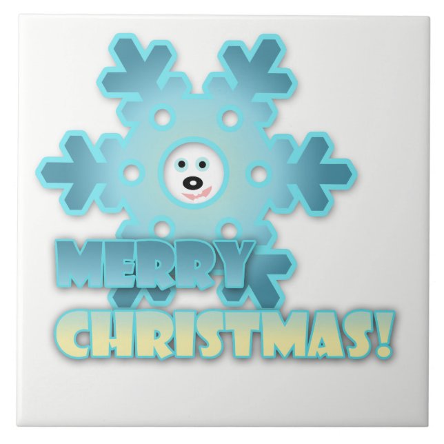 Christmas snowflake tile (Front)