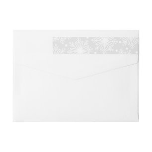 Christmas Snowflake Wrap Around Label