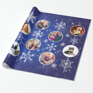 Christmas Snowflakes 10 Favourite Family Photos Wrapping Paper