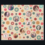 Christmas Snowflakes 14 Favourite Family Photos Wrapping Paper<br><div class="desc">Snowflake wrappping paper with space for fourteen favourite family photos.</div>