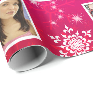 Christmas Snowflakes 15 Favourite Family Photos Wrapping Paper