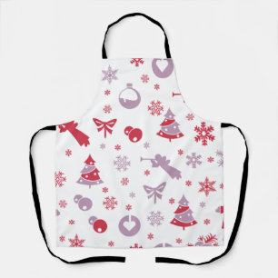 Christmas Snowflakes, Angels, and Trees Pattern  Apron