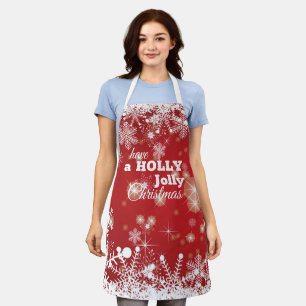 Christmas Snowflakes Apron