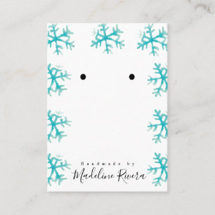 Christmas Snowflakes Artisan Earring Display Cards