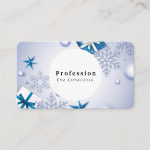 Christmas Snowflakes Business Card