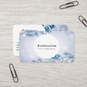 Christmas Snowflakes Business Card