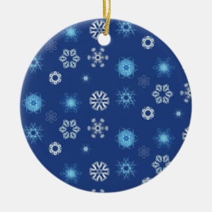 Christmas snowflakes ceramic tree decoration