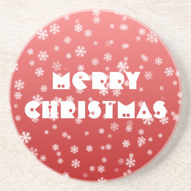 Christmas Snowflakes Coaster (Front)