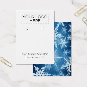 Christmas Snowflakes Earring Display Card