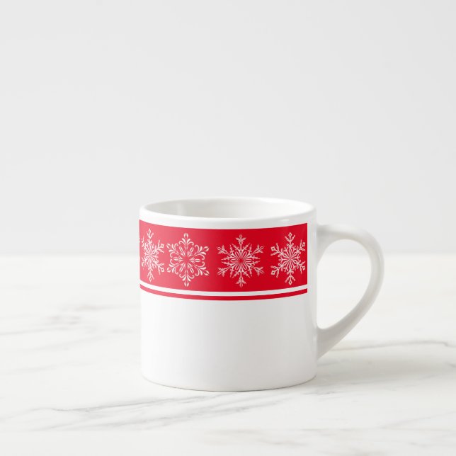 Christmas Snowflakes Espresso Mug (Right)