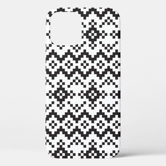 Christmas Snowflakes Fair Isle Seamless Patternart Case-Mate iPhone Case (Back)