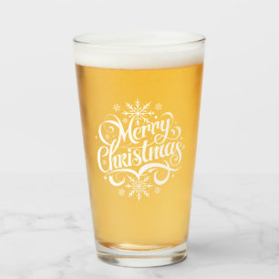 Christmas Snowflakes Glass