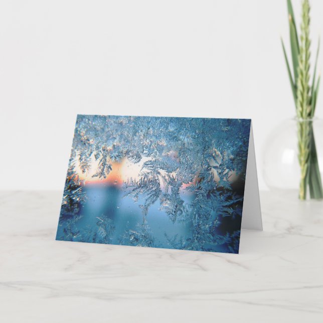 Christmas Snowflakes Holiday Card (Front)