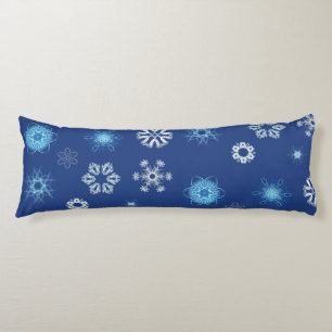 Christmas snowflakes in your bed body cushion