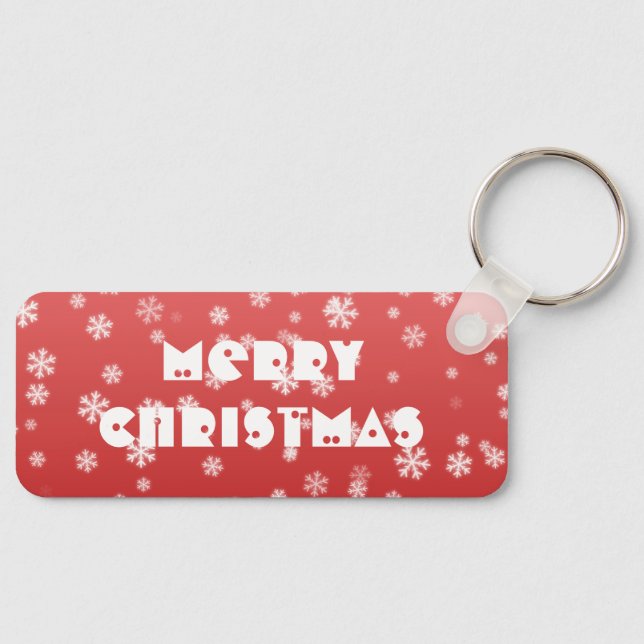Christmas Snowflakes Key Ring (Front)