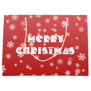 Christmas Snowflakes Large Gift Bag