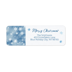 Christmas Snowflakes Light Blue Sky