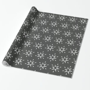 Christmas Snowflakes Modern Wrapping Paper