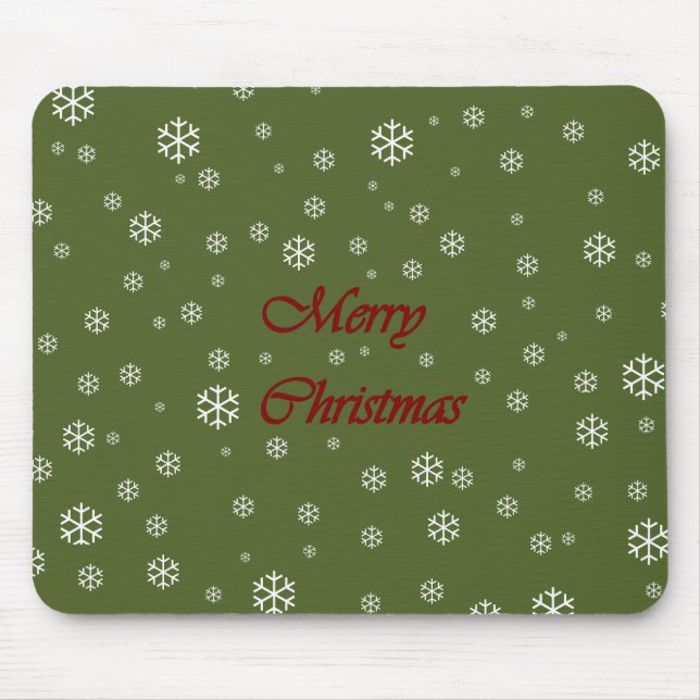 Christmas Snowflakes Mouse Mat (Front)