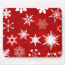Christmas snowflakes mousepad