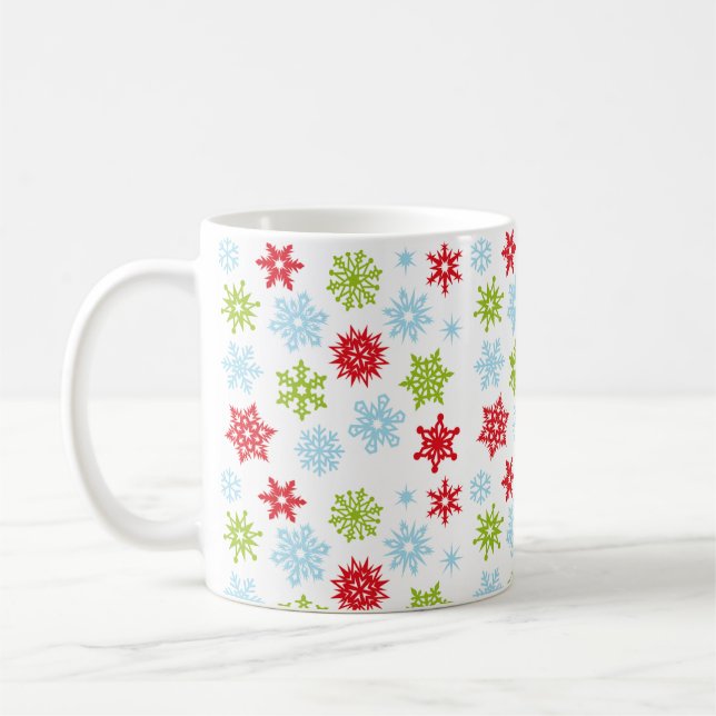 Christmas Snowflakes Mug (Left)