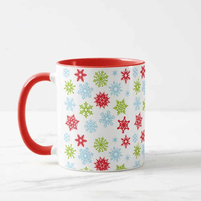 Christmas Snowflakes Mug (Left)