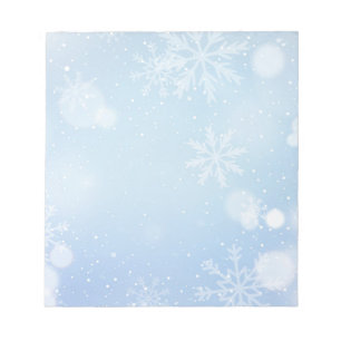 Christmas Snowflakes Notepad