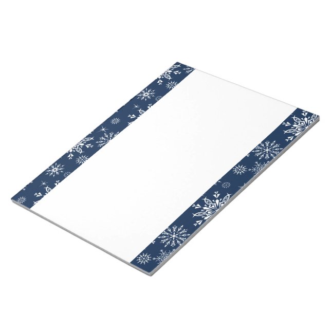 Christmas Snowflakes Notepad (Angled)