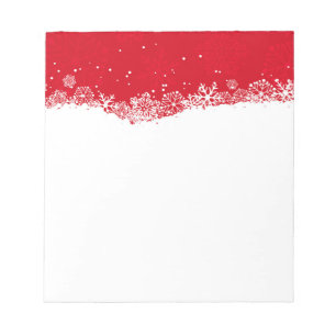 Christmas Snowflakes Notepad