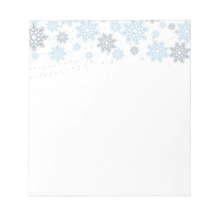 Christmas Snowflakes Notepad